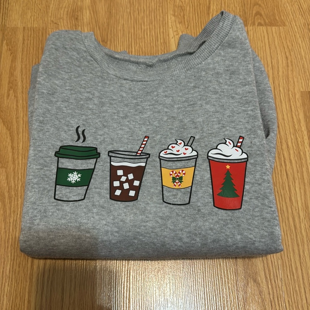 Coffee design sweat shirt